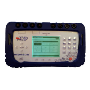 Testinstrument for isolasjonsmotstand i tele & lavspenningskabler - AOIP MEGOHM 200